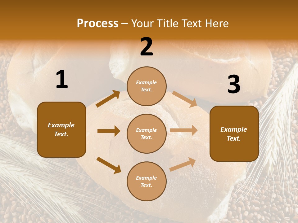 Coarse Bread Textures Brown PowerPoint Template
