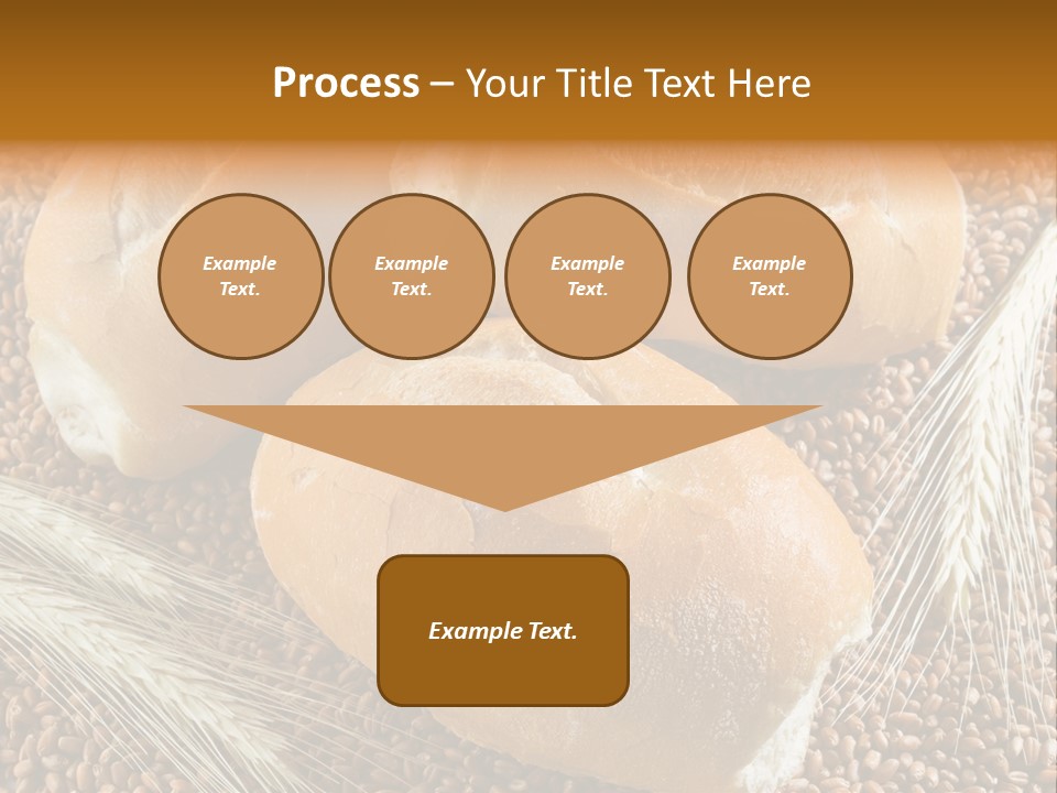 Coarse Bread Textures Brown PowerPoint Template