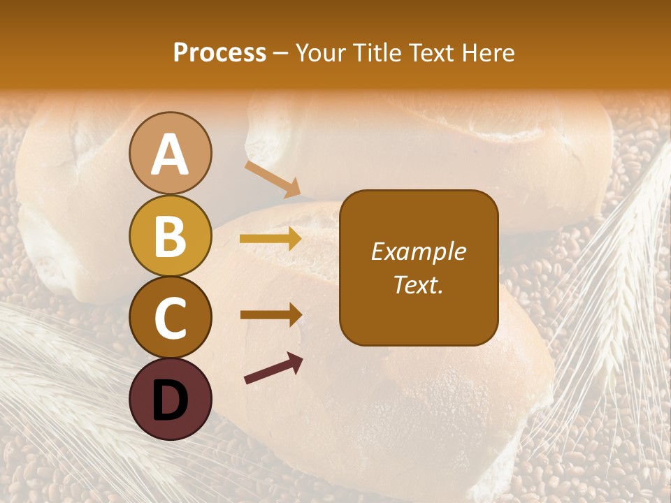 Coarse Bread Textures Brown PowerPoint Template