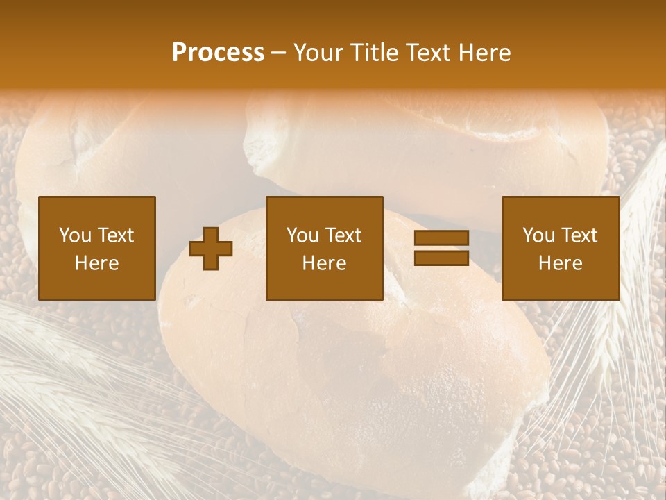 Coarse Bread Textures Brown PowerPoint Template