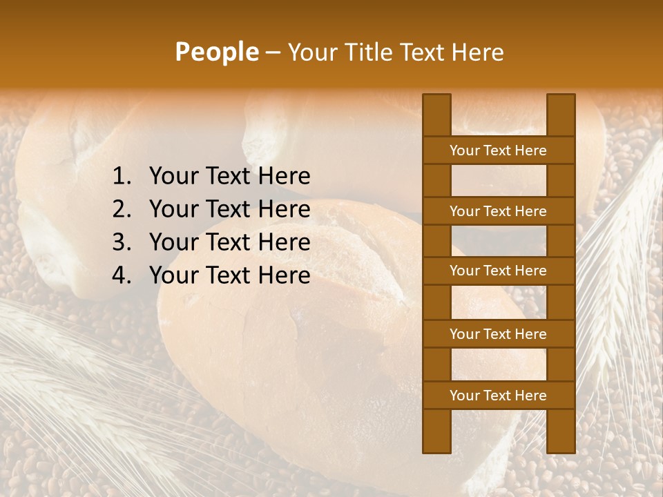 Coarse Bread Textures Brown PowerPoint Template