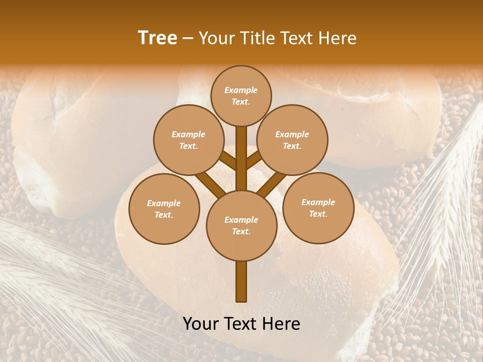 Coarse Bread Textures Brown PowerPoint Template
