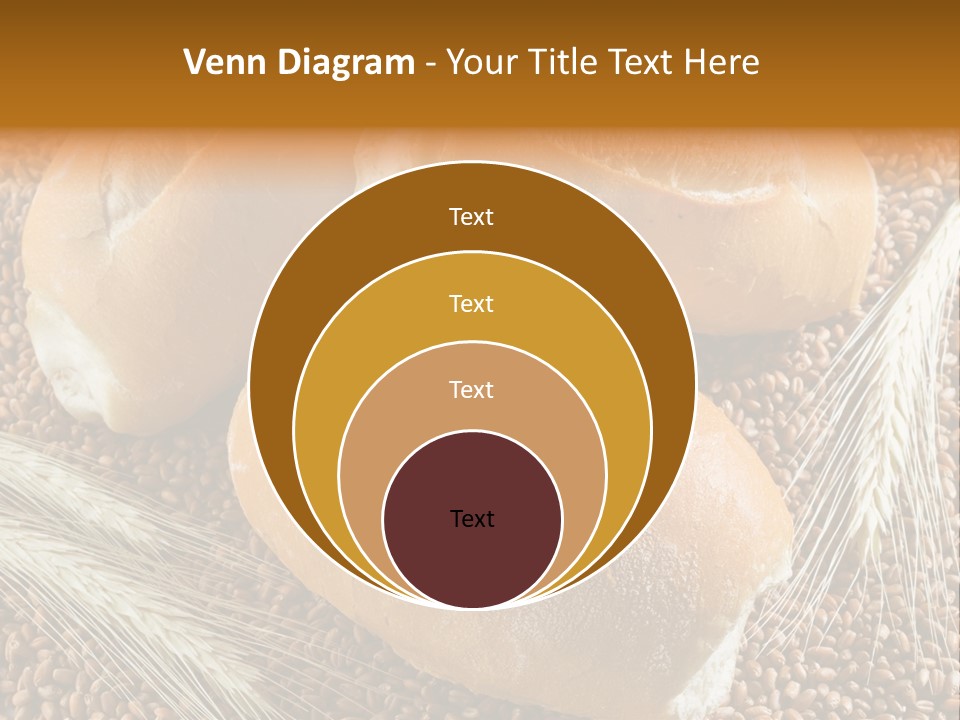 Coarse Bread Textures Brown PowerPoint Template