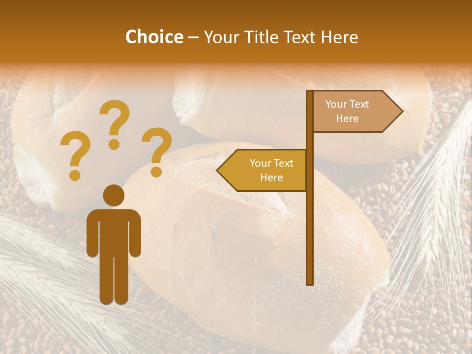 Coarse Bread Textures Brown PowerPoint Template