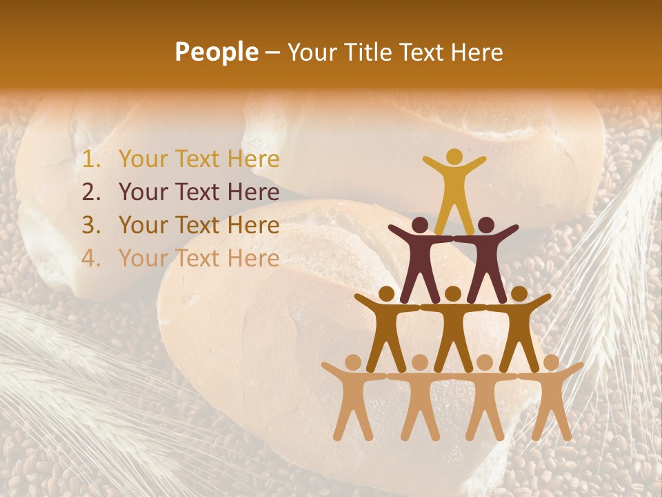Coarse Bread Textures Brown PowerPoint Template