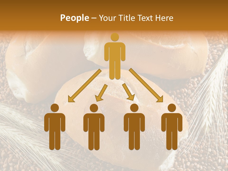 Coarse Bread Textures Brown PowerPoint Template