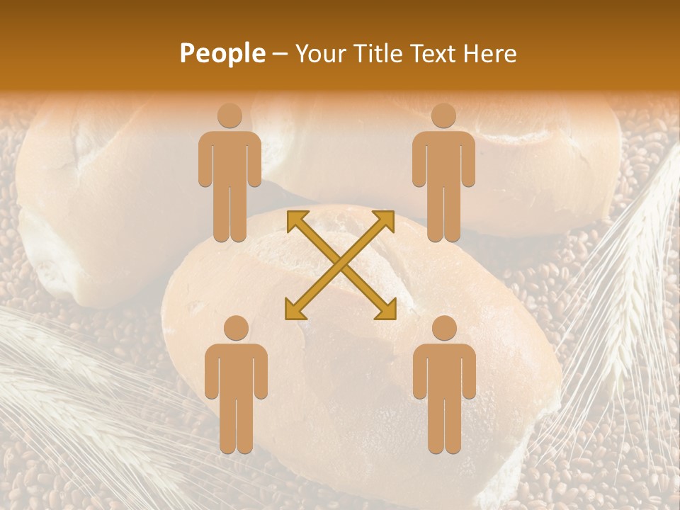 Coarse Bread Textures Brown PowerPoint Template