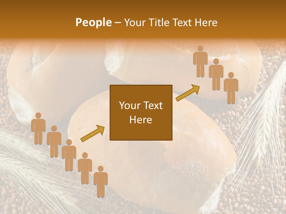 Coarse Bread Textures Brown PowerPoint Template