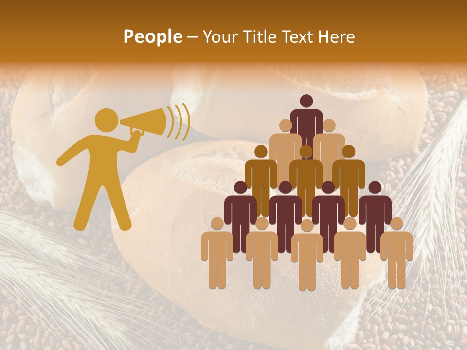 Coarse Bread Textures Brown PowerPoint Template