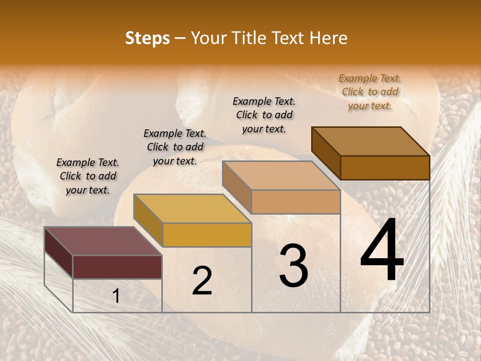 Coarse Bread Textures Brown PowerPoint Template