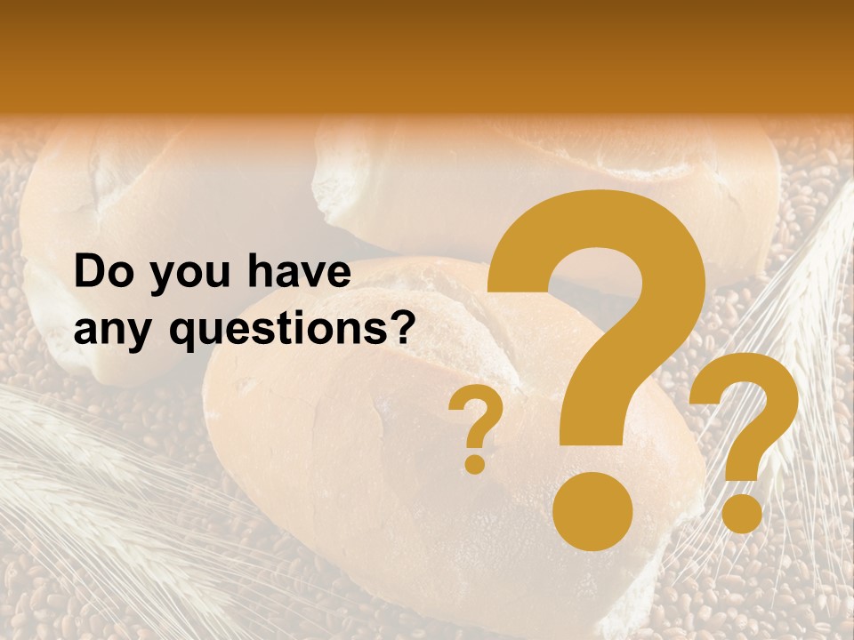 Coarse Bread Textures Brown PowerPoint Template