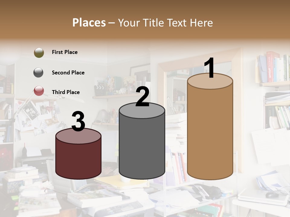 Indoors Professional Table PowerPoint Template