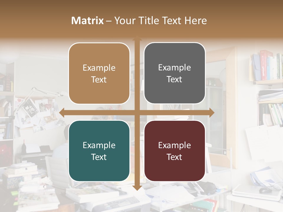 Indoors Professional Table PowerPoint Template