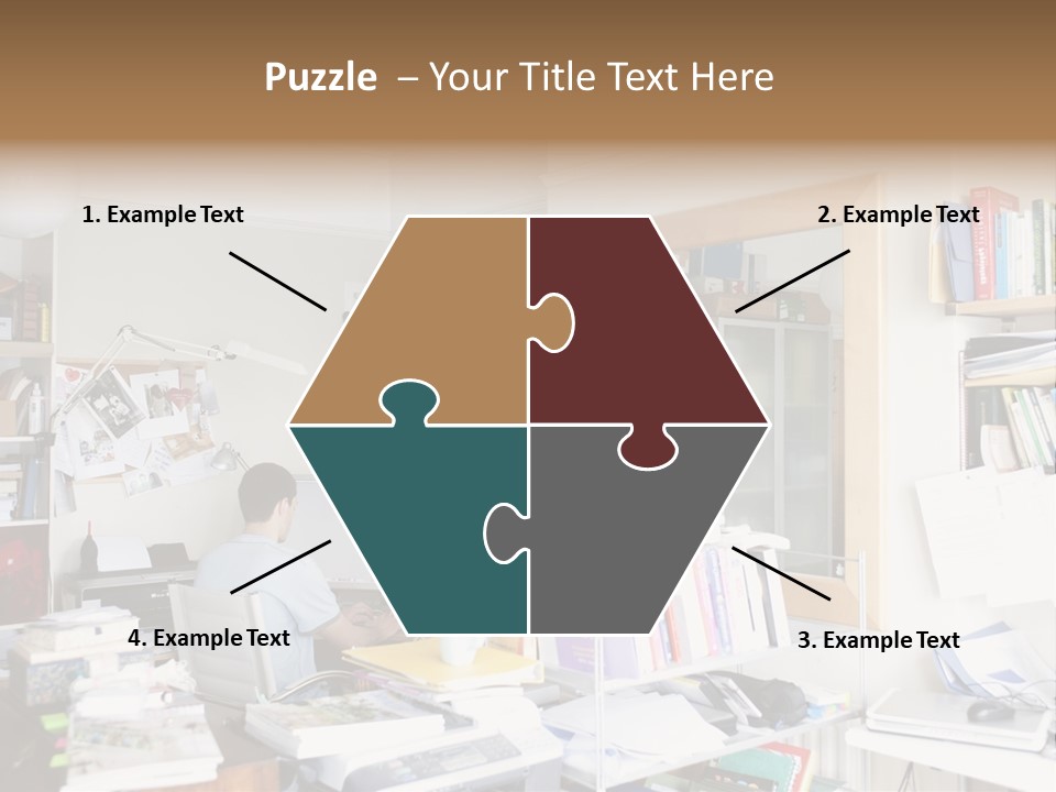 Indoors Professional Table PowerPoint Template