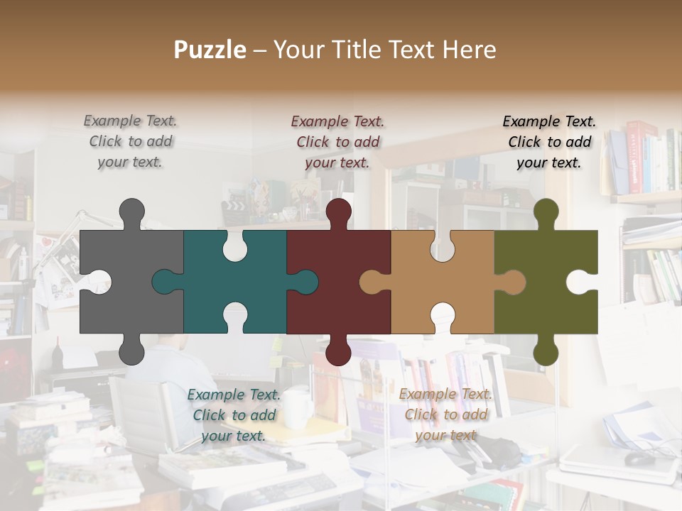 Indoors Professional Table PowerPoint Template