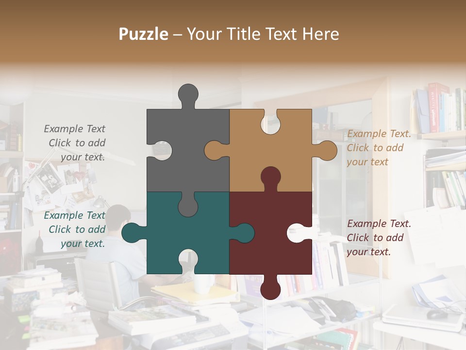Indoors Professional Table PowerPoint Template