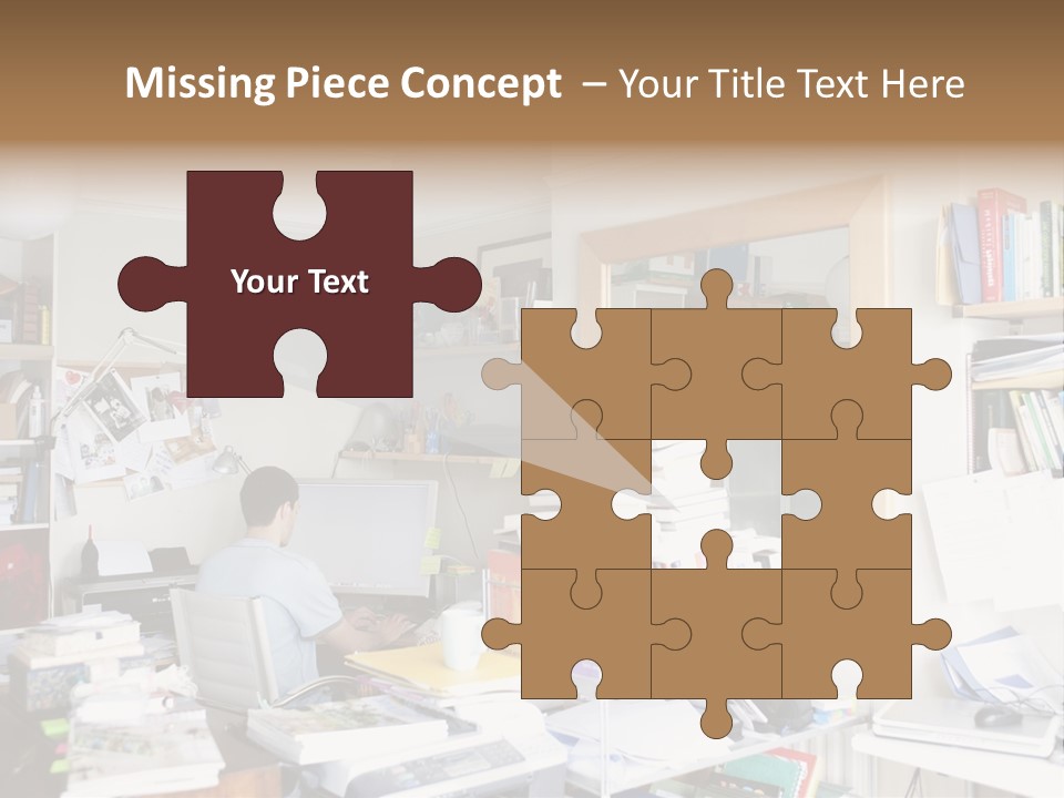 Indoors Professional Table PowerPoint Template