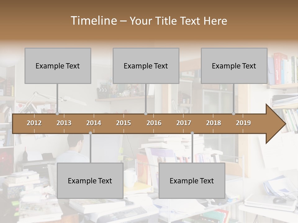 Indoors Professional Table PowerPoint Template