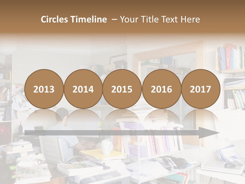 Indoors Professional Table PowerPoint Template