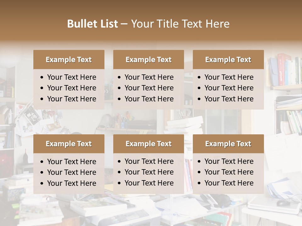 Indoors Professional Table PowerPoint Template