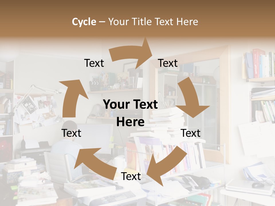 Indoors Professional Table PowerPoint Template