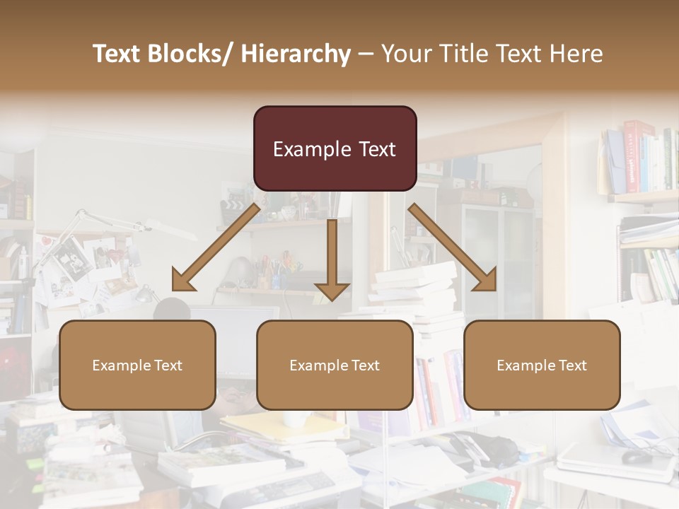 Indoors Professional Table PowerPoint Template