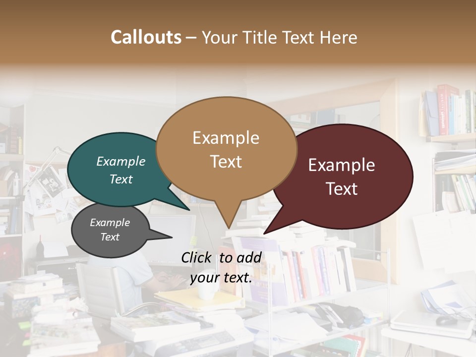 Indoors Professional Table PowerPoint Template