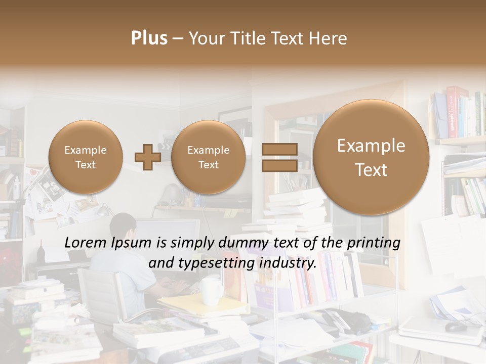 Indoors Professional Table PowerPoint Template