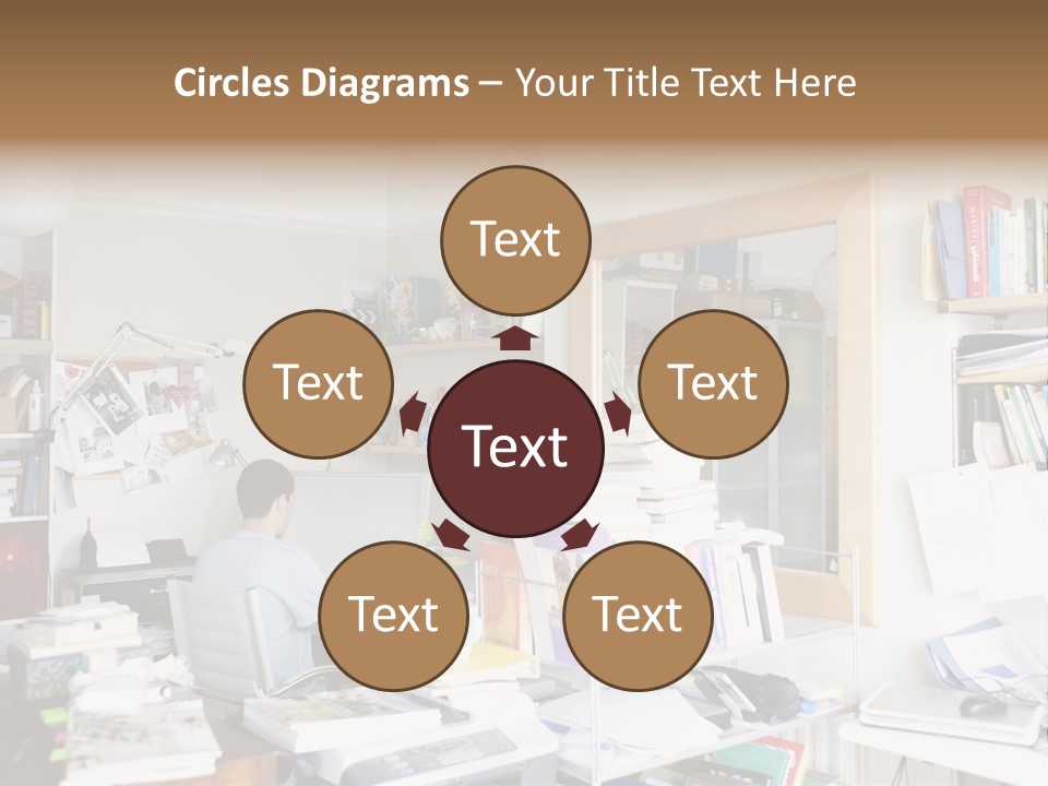 Indoors Professional Table PowerPoint Template