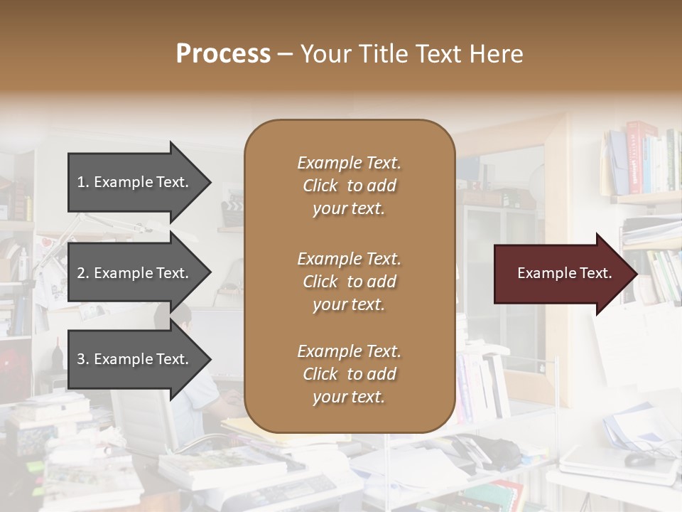 Indoors Professional Table PowerPoint Template