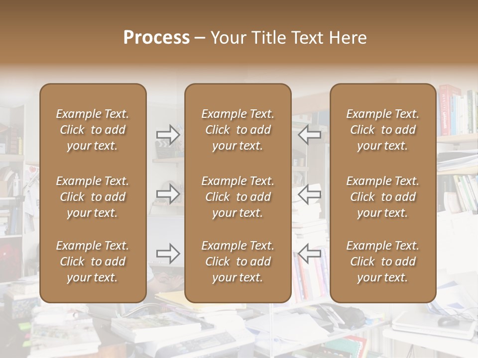 Indoors Professional Table PowerPoint Template