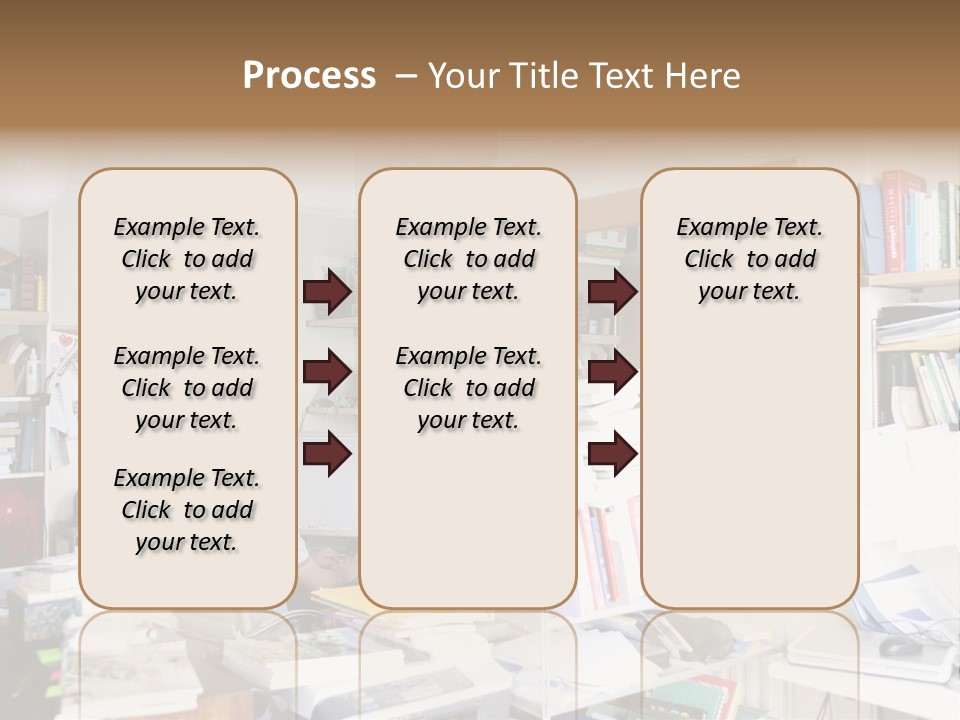 Indoors Professional Table PowerPoint Template