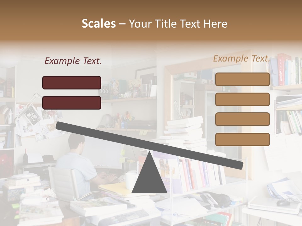 Indoors Professional Table PowerPoint Template