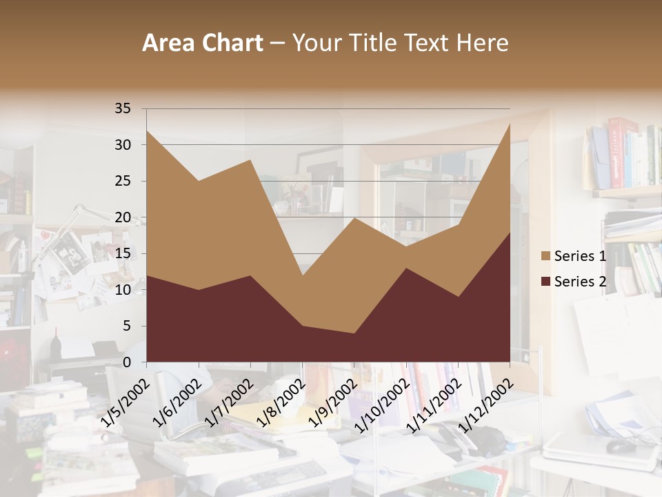 Indoors Professional Table PowerPoint Template
