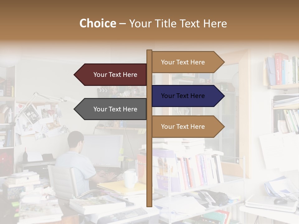 Indoors Professional Table PowerPoint Template