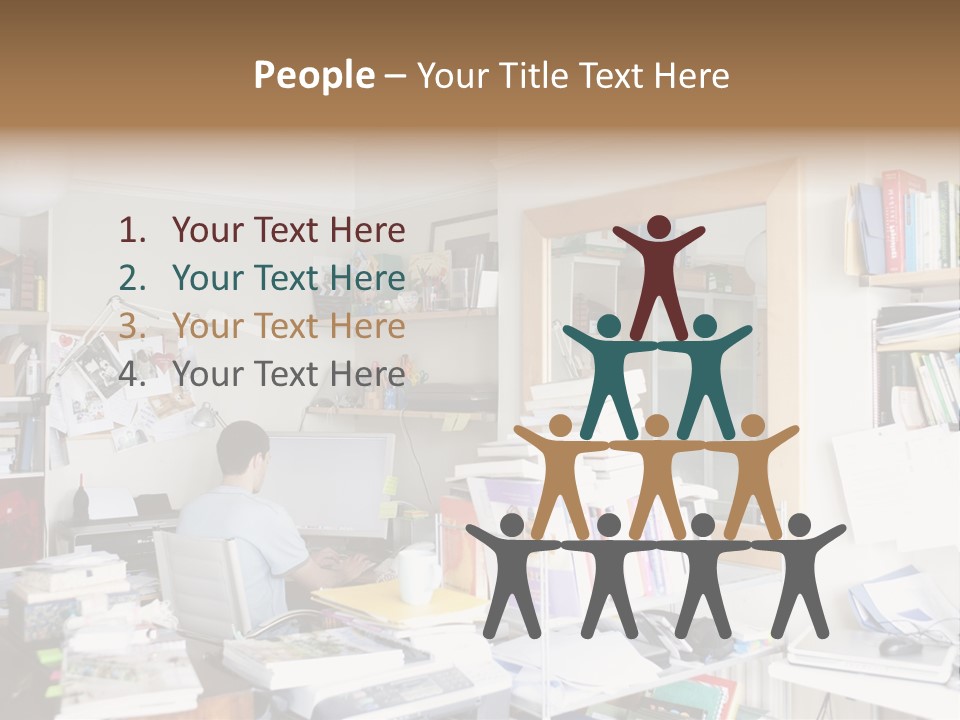 Indoors Professional Table PowerPoint Template