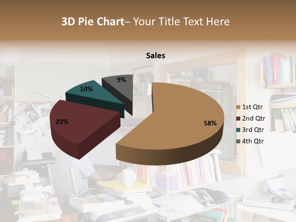 Indoors Professional Table PowerPoint Template