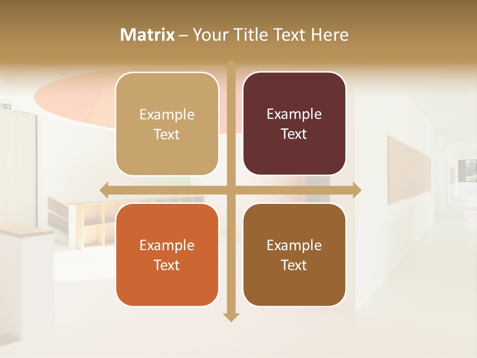 Room School Corridor PowerPoint Template