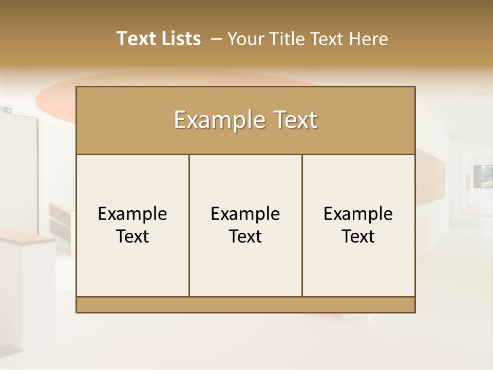 Room School Corridor PowerPoint Template