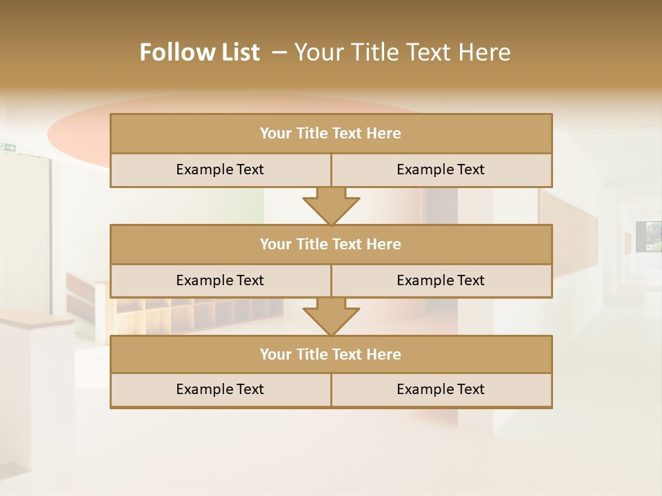 Room School Corridor PowerPoint Template