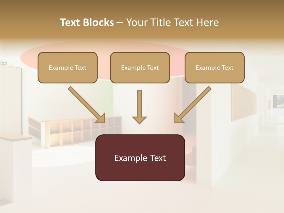 Room School Corridor PowerPoint Template