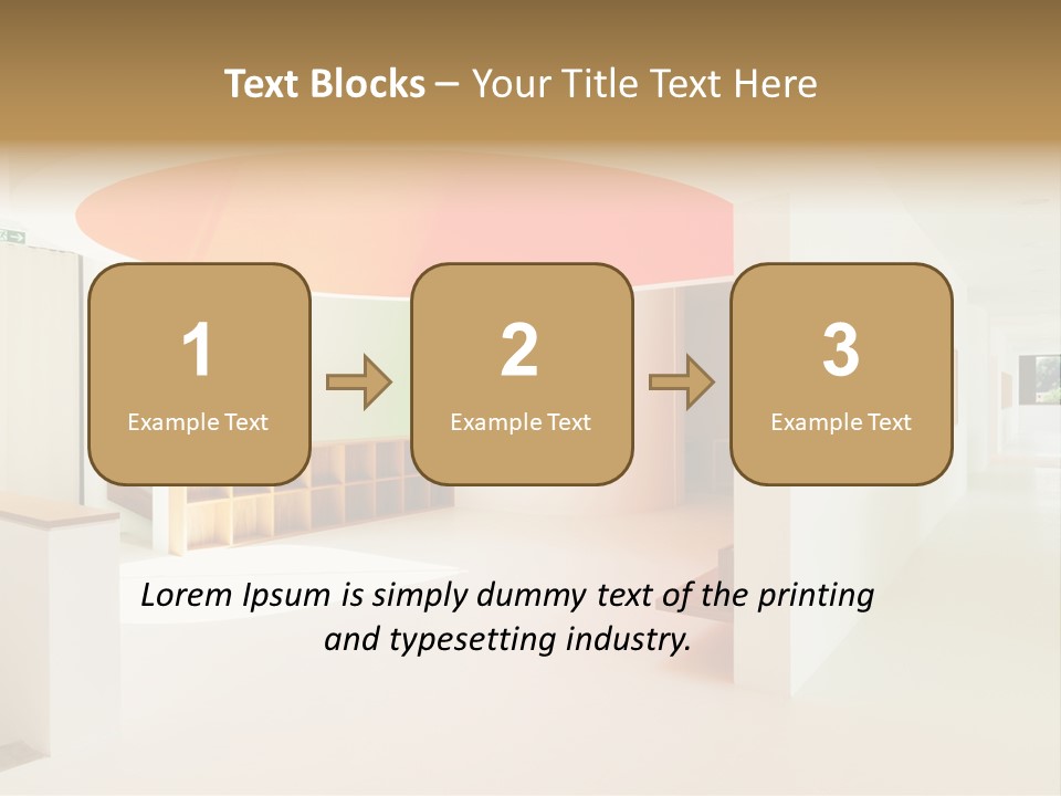 Room School Corridor PowerPoint Template