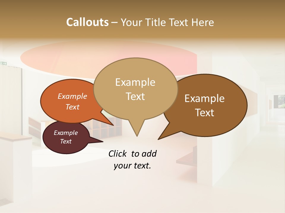 Room School Corridor PowerPoint Template