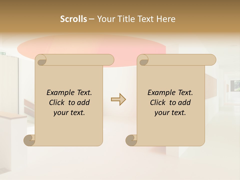 Room School Corridor PowerPoint Template