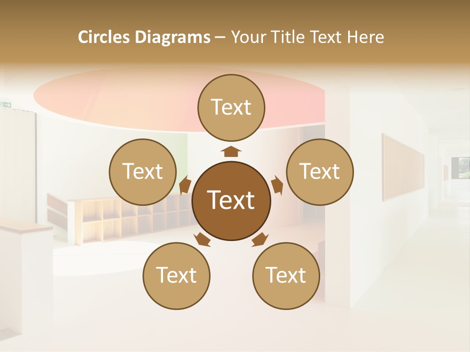 Room School Corridor PowerPoint Template