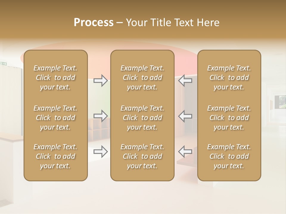 Room School Corridor PowerPoint Template