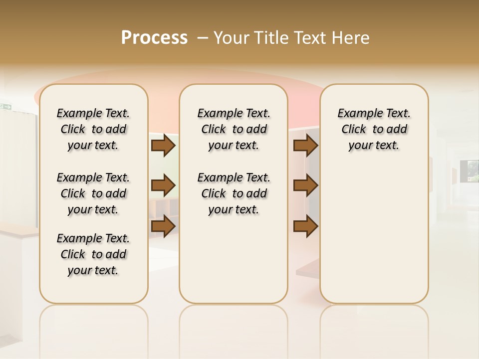 Room School Corridor PowerPoint Template