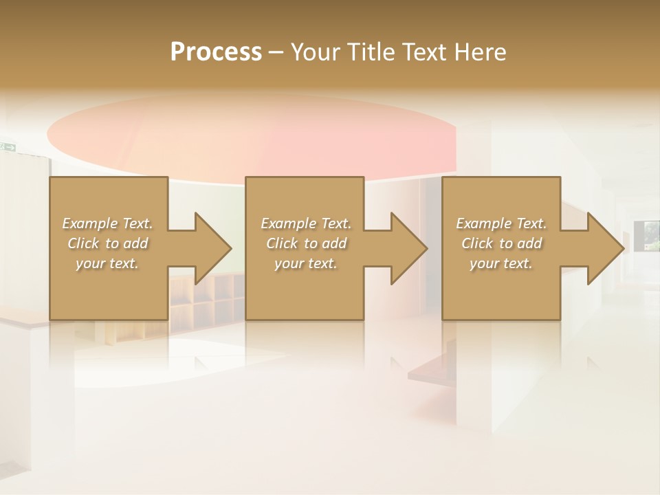 Room School Corridor PowerPoint Template