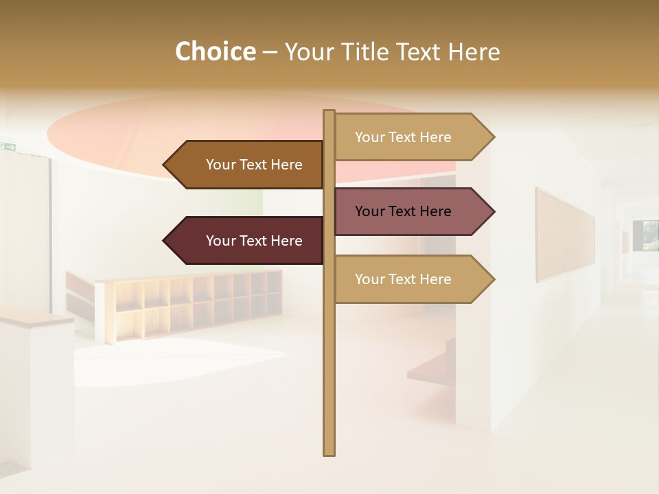 Room School Corridor PowerPoint Template