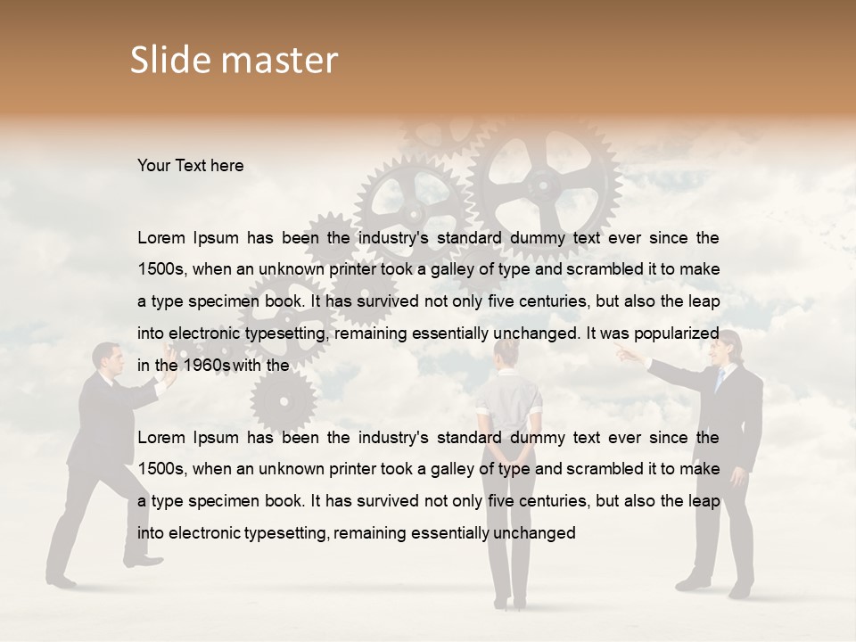 Machinery Occupation Businessman PowerPoint Template